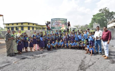 लाखा विद्यालय में पर्यावरण संरक्षण पर आयोजित किया गया कार्यक्रम