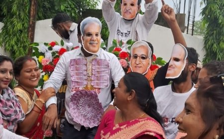 भाजपा ने दिखाये तीखे तेवर, घोटालों की बारात निकालकर किया जबरदस्त प्रदर्शन