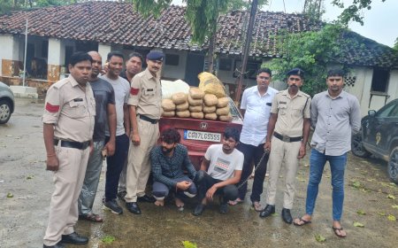 मादक पदार्थ परिवहन करते रंगे हाथ पकड़ा गया दो आरोपी को किया गया गिरफ्तार