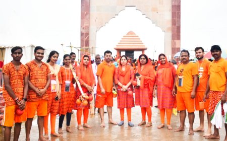 विधायक उत्तरी जांगड़े ने बाबा बैजनाथ धाम में परिवार के साथ किया जलाभिषेक 