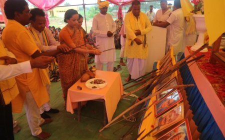 सर्व आदिवासी समाज के द्वारा सारंगढ़ की राजकुमारी.......