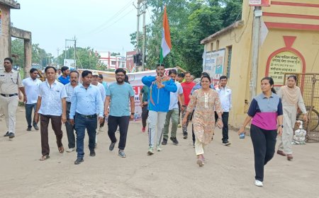 स्वतंत्रता दिवस की पूर्व बेला पर दौड़ संपन्न