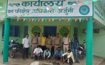 शिकार की नीयत से करेंट तार लगाते रंगे हाथ गिरफ्तार