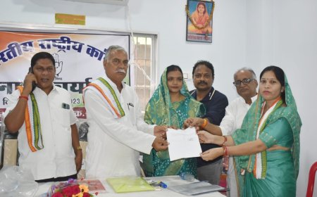 सारंगढ़ विधायक उत्तरी जांगड़े ने मिशन 2023 के लिए विधिवत किया आवेदन 