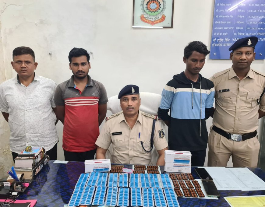 नशे के सौदागरों के खिलाफ रायगढ़ पुलिस की कार्रवाई जारी….