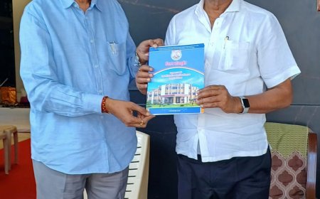 पत्रकारिता विश्वविद्यालय के विजन डॉक्यूमेंट का उच्च शिक्षा मंत्री श्री बृजमोहन अग्रवाल ने किया लोकार्पण