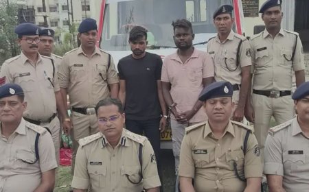 एंबुलेंस की आड़ में की जा रही थी गांजा तस्करी.. 2 करोड़ 25 लाख का गांजा जब्त.. 2 आरोपी गिरफ्तार..