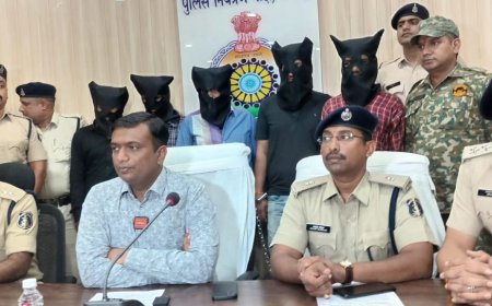 चोरी करने वाले अंतर्राज्यीय ‘‘पत्थर गिरोह” का भंडाफोड़, 08 आरापियों को रायगढ़ पुलिस ने किया गिरफ्तार....