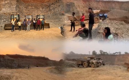 खनिज विभाग के छापामार कार्यवाही में 3 जेसीबी, 1 पोकलेन और 5 ट्रेक्टर जप्त