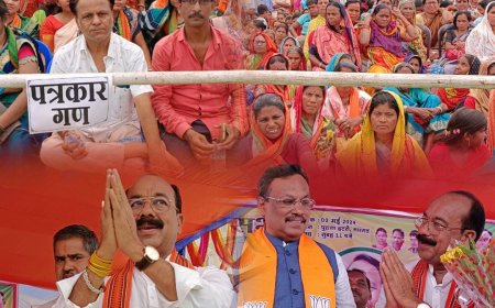 भाजपा काम करत है सायं सांय , कांग्रेस करथे कांय कांय , तुम्हन करा कांग्रेस ला बाय बाय - अरुण