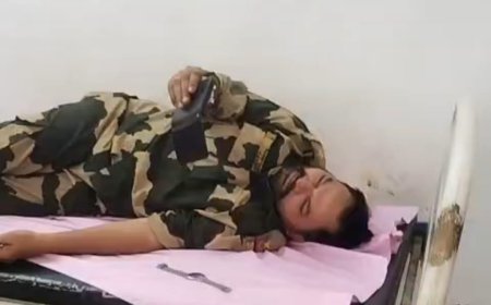 बीएसएफ जवान को पैरालिसिस अटैक जिला अस्पताल सुविधा विहीन