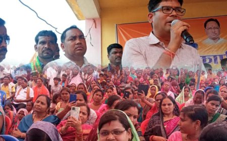 वित्त मंत्री ओपी चौधरी ने नौघटा मे 30 लाख से निर्मित कार्यों का किया लोकार्पण