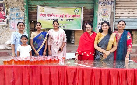 अभामामहिला ने मीठा जल पीला लोगों का गला किया तर