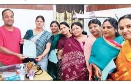 नेत्रदान पखवाड़ा के लिए शाखा अध्यक्ष सम्मानित