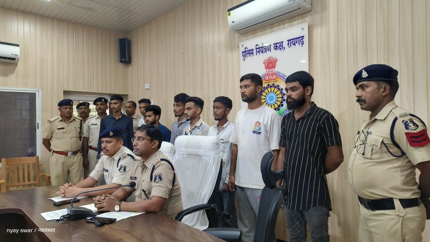 कोतवाली पुलिस ने बलवा और आर्म्स एक्ट के अपराध में 08 आरोपियों को किया गिरफ्तार