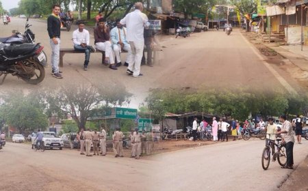 कांग्रेस पदाधिकारी के खिलाफ कांग्रेस विधायक के नेतृत्व में चक्का जाम व बंद