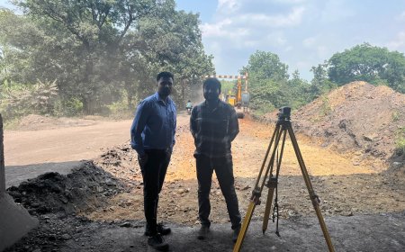 वाशरी से भालूनारा तक की सड़क को बना रहे है भाटिया वाशरी