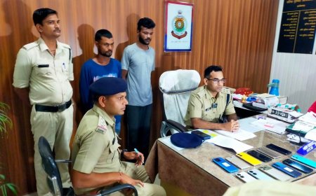 जूटमिल पुलिस के हाथ आए दो शातिर चोर, आरोपियों के कब्जे से पौने दो लाख रुपए के 13 नग चोरी के मोबाइल बरामद….