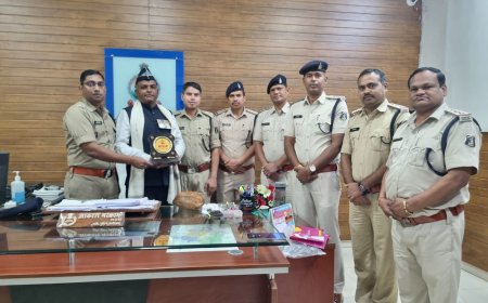 कारगिल योद्धा राजपूताना राइफल के हवलदार गुलाबन सिंह ठाकुर का पुलिस कार्यालय में किया गया सम्मान….
