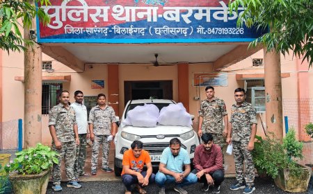 बरमकेला पुलिस ने 50 किलो गांजा के साथ तीन अंन्र्तराज़्यीय तस्कर को भेजा जेल