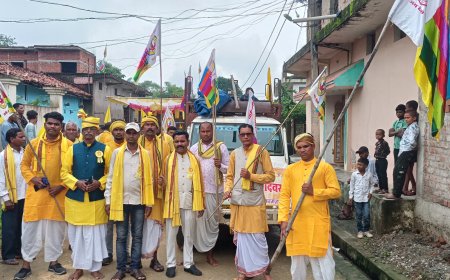 आदिवासी बाहुल्य ग्राम लुतरा में विश्व आदिवासी दिवस धूमधाम से मनाया गया