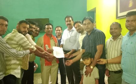 सांसद राधे श्याम राठिया को सौंपा गया ज्ञापन