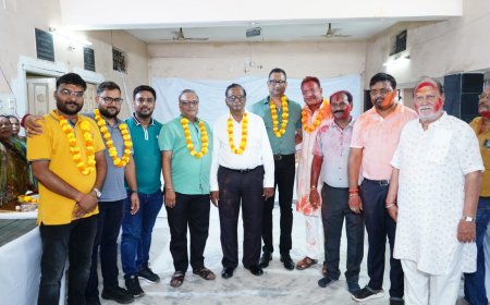 श्याम मंडल चुनाव में बजरंग (लेन्ध्रा) अध्यक्ष व सुनील अग्रवाल (वकील) सचिव निर्वाचित