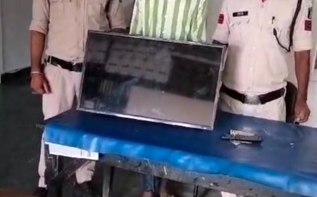 सैलून दुकान में चोरी आरोपी पुलिस के गिरफ्त में