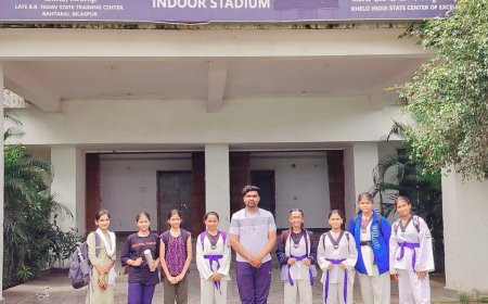 संभाग स्तरीय ताइक्वांडो प्रतियोगिता के लिए विरानी पब्लिक हाई स्कूल सीपत के शुभांगी पाण्डेय का चयन