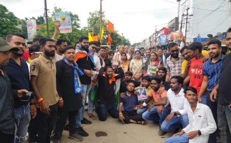 कांग्रेसीयो ने भारत माता चौक में दी गिरफ्तारी