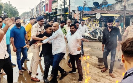 जिलाध्यक्ष मालाकार के नेतृत्व में जिला कांग्रेस ने किया पुतला दहन