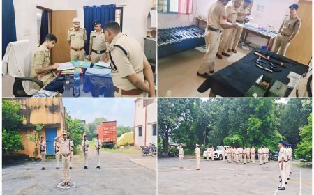 पुलिस अधीक्षक शर्मा ने किया थाना सरसीवां का निरीक्षण