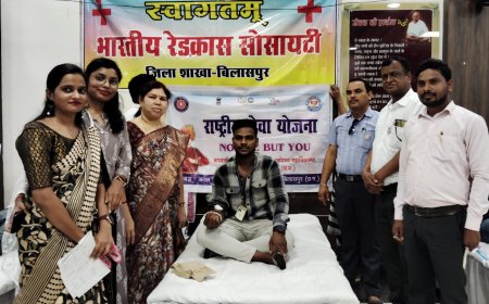 महाविद्यालय के स्वयंसेवकों ने किया रक्तदान