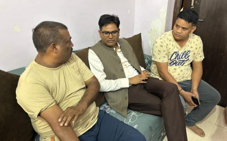 राम जी पांडे के शोकाकुल परिजनों से वित्त मंत्री ओपी चौधरी ने की मुलाकात