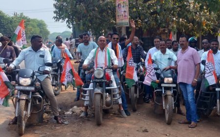 प्रदेश में चरमराई कानून व्यवस्था को लेकर कांग्रेसियों ने कराया सीपत बंद व्यापारियों ने दिया समर्थन