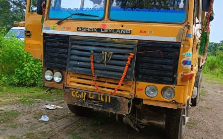 डोलोमाइट के अवैध परिवहन में संलिप्त हाइवा जप्त