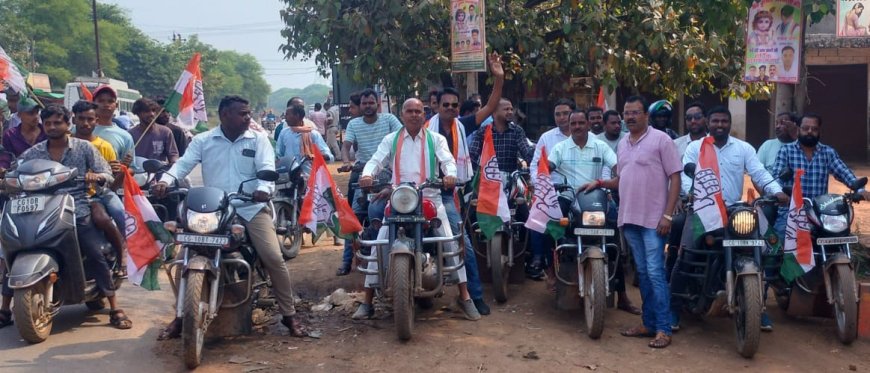 प्रदेश में चरमराई कानून व्यवस्था को लेकर कांग्रेसियों ने कराया सीपत बंद व्यापारियों ने दिया समर्थन