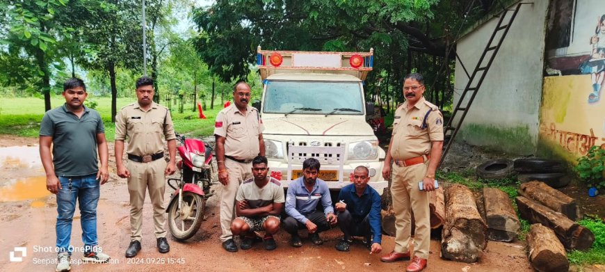 पिकप ड्रायवर से पिकप एवं मोबाईल नगदी रकम लूटने वाले आरोपियों पर बिलासपुर पुलिस का प्रहार