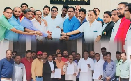 श्रमजीवी पत्रकार संघ ने पत्रकार हित में मुख्यमंत्री के नाम जिला कलेक्टर को सौंपा ज्ञापन