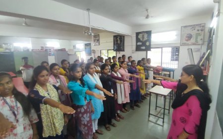 शासकीय महाविद्यालय में 1000 छात्रों ने लिया एक साथ मिलकर स्वच्छता का शपथ
