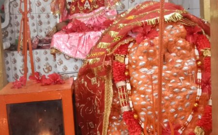 सीपत क्षेत्र के मंदिरों में जल रही अखंड ज्योती कलश जसगीत जगराता कार्यक्रम