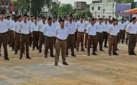 राष्ट्रीय स्वयंसेवक संघ रायगढ़ नगर का विजय दशमी उत्सव संपन्न