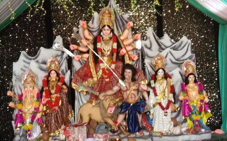 सीपत नगर में जगह-जगह विराजित है मां नवदुर्गा