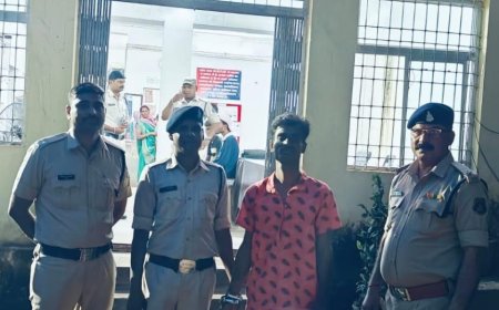 सीपत पुलिस के सक्रियता एवं तत्परता से आरोपी को किया गिरफ्तार