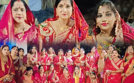 सुहागिन महिलाओं का इंतजार खत्म हुआ चांद का दीदार