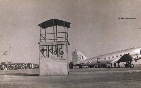 हरदी हवाई पट्टी पर उतरे राष्ट्रपति राजेंद्र प्रसाद