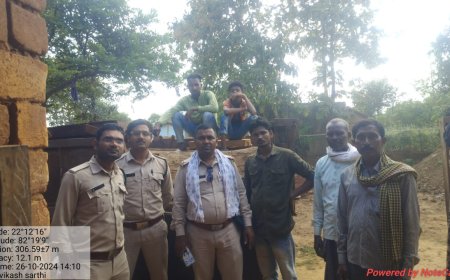 सीपत परिवृत्त के भरूवाडीह परिसर अंतर्गत ग्राम खैरवार पारा ( कांटी पारा) में विकास कुमार सारथी पिता चैनूराम के घर छापा मार कार्रवाई