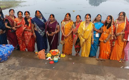 छठ मईया से उगते सूर्य को अर्घ्य देकर मांगी सुख,शान्ति, समृद्धि एवम अखंड सुहाग की मनोकामना