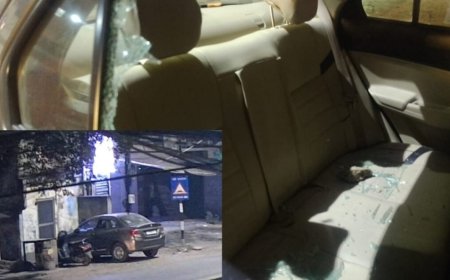 कार मे स्क्रैच करने को लेकर हुआ दो पक्षो मे जमकर विवाद...