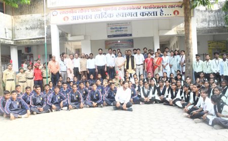 सारंगढ़ के कॉलेज पहुंचे लोकसभा सदस्य राधेश्याम राठिया और कमलेश जांगड़े